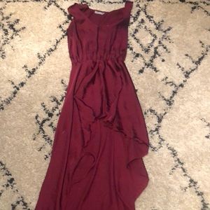 Gorgeous LF High Low Satin Dress, Gently Worn